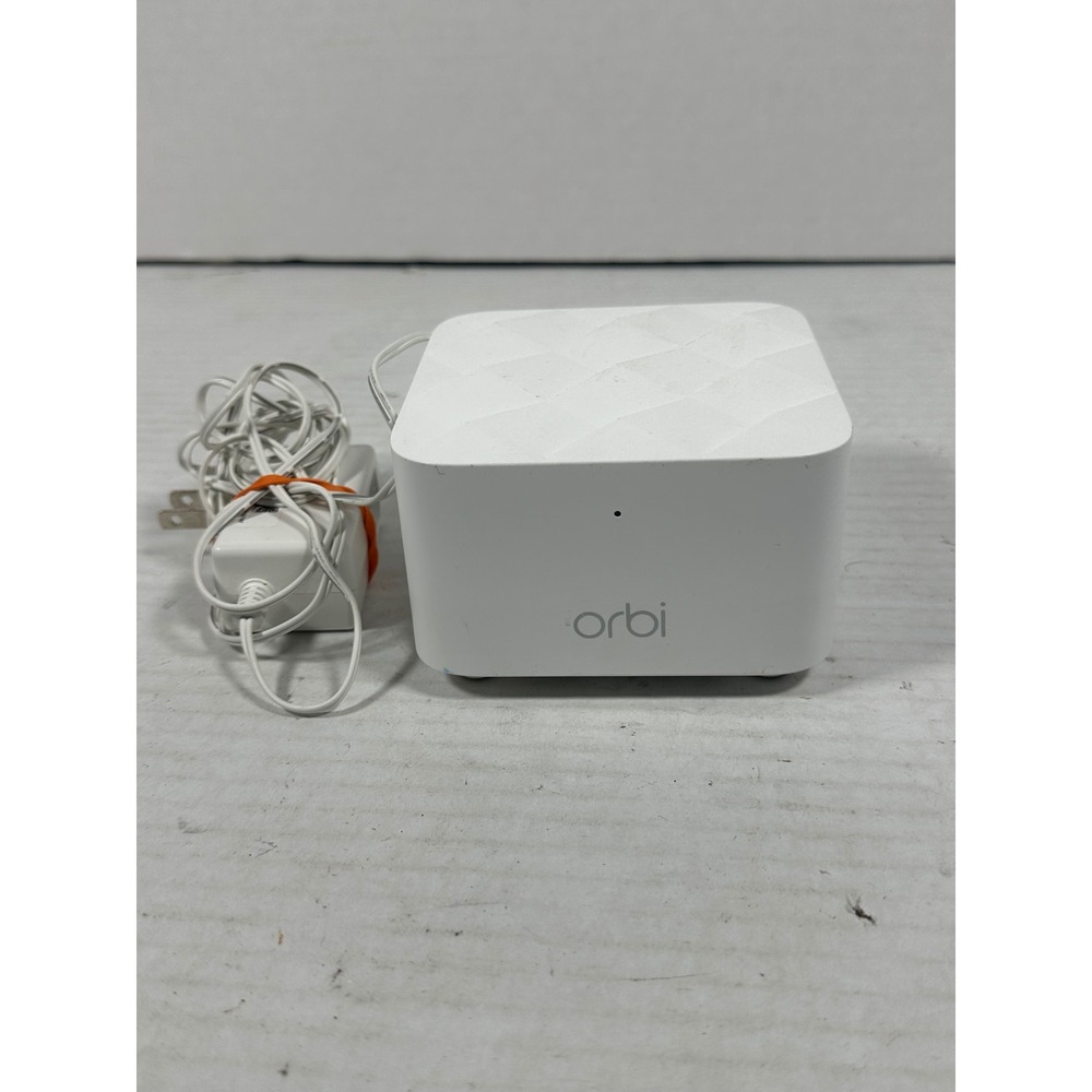 Netgear Orbi Satellite RBS10 Dual-Band Mesh WiFi Extender White with Power Cord